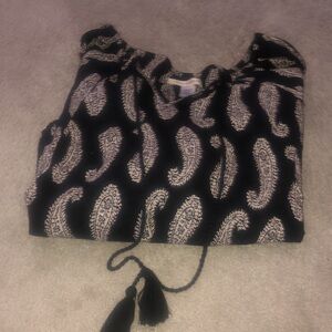 Canyon River‎ Blues Boho Blouse Small Navy Blue